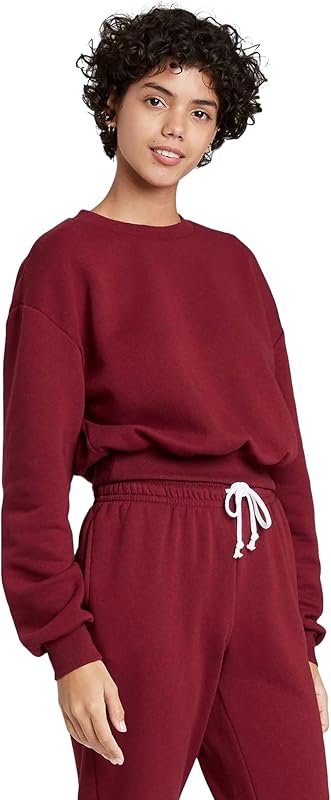 Wild Fable Womens Sweatshirt Burgundy